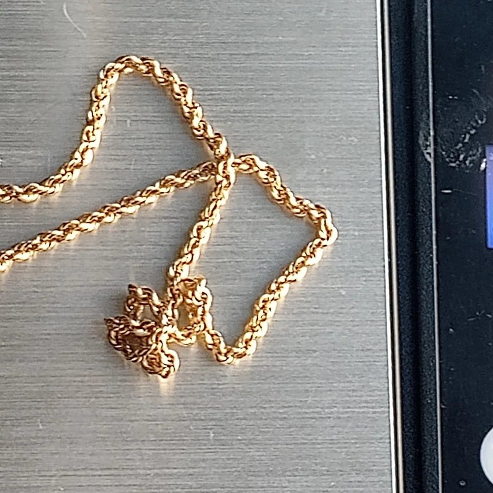 Solid 10k Rope Chain 17"  Michael Anthony - Picture 7 of 7